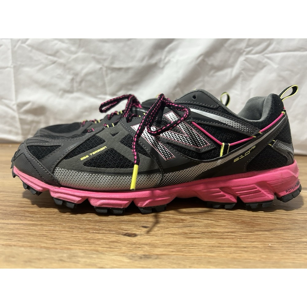 New Balance 610 V3 Shoe Womens 12 Gray Black Pink Athletic Trail Running Sneaker